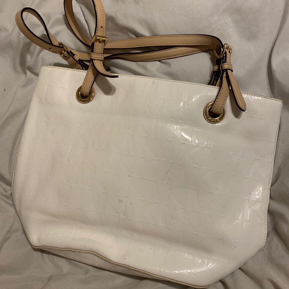 White Michael Kors handbag